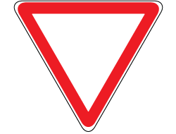 Aralıklı yanıp sönen kırmızı ışık, trafik işaretlerinden hangisi ile aynı anlamdadır?