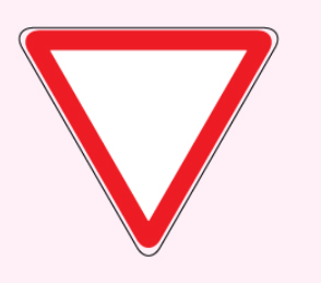 Aralıklı yanıp sönen kırmızı ışık, trafik işaretlerinden hangisi ile aynı anlamdadır?