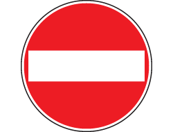 Aralıklı yanıp sönen kırmızı ışık, trafik işaretlerinden hangisi ile aynı anlamdadır?