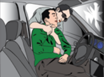 Kaza yapmış bir aracı gören ilk yardımcı, kendisinin ve çevrenin güvenliğini sağladıktan sonra araç sürücüsünün bilincinin kapalı, solunumunun olmadığını ve kazazedenin ayaklarının pedala sıkışmamış olduğunu tespit etmiştir. Buna göre, ilk yardımcının kazazedeyi araç içerisinden çıkarırken uygulaması gereken doğru teknik hangisidir?