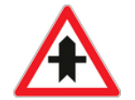 Aşağıdakilerden hangisi kontrolsüz kavşak trafik işaretidir?