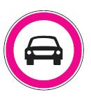 Aşağıdaki trafik işaretlerinden hangisinin bulunduğu yola motosiklet girebilir?