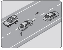 Aşağıdakilerden hangisinde 1 numaralı taşıt sürücüsünün yaptığı asli kusurlu hâllerden sayılır?